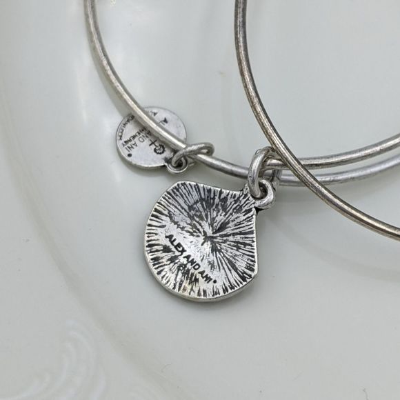 Alex and Ani Rafaleian Silver Seashell D Bracelet - Picture 6 of 8